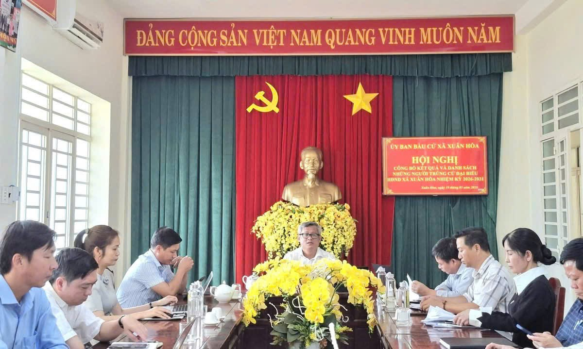 CÔNG BỐ KẾT QUẢ BẦU CỬ HĐND XÃ XUÂN HÒA KHÓA XIII, NK 2026-2031